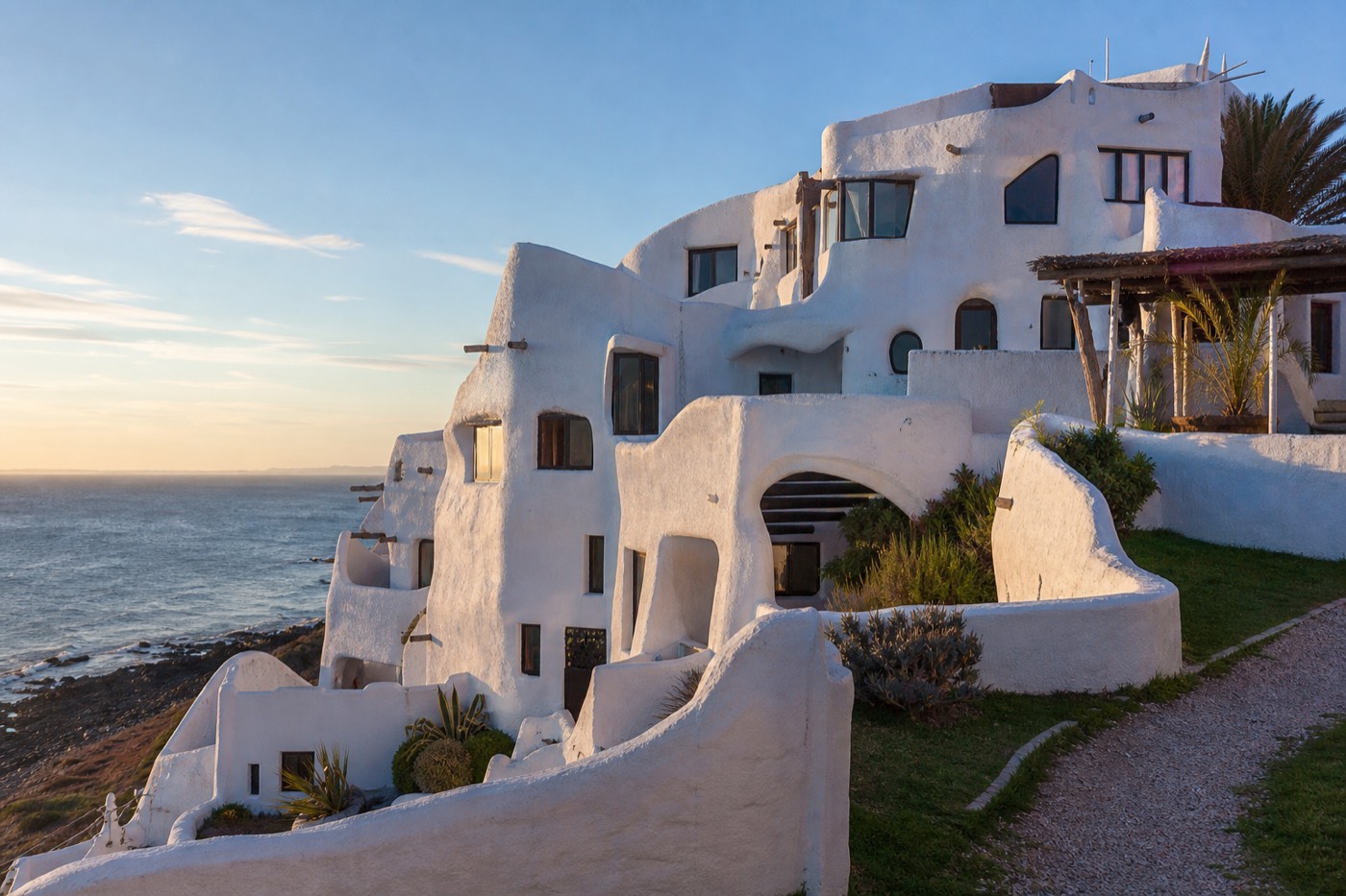 Casapueblo, the hand-sculpted white building above Punta Ballena