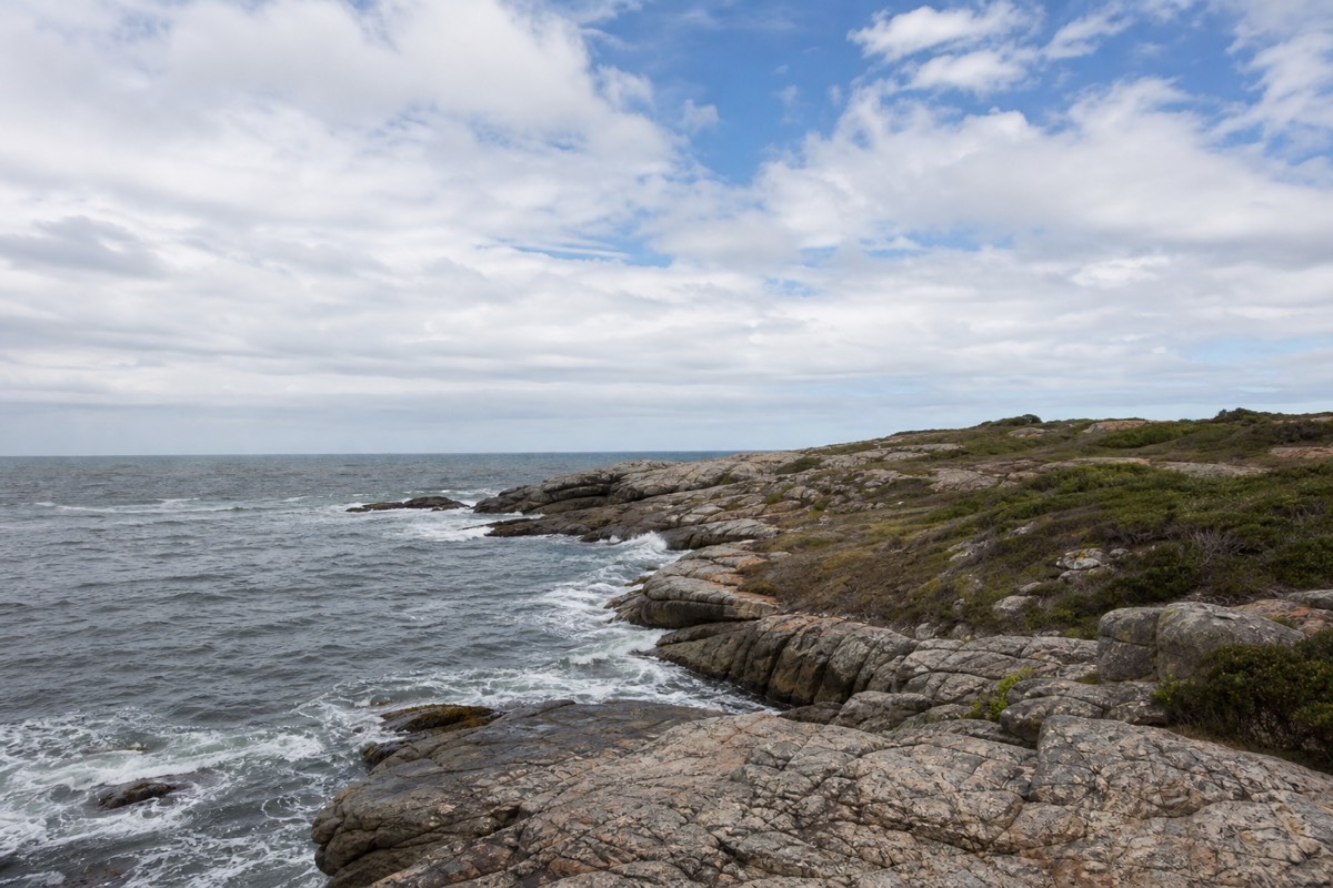 The headland at Punta Ballena, west of Punta del Este